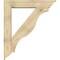Ekena Millwork Funston Traditional Rough Sawn Bracket w/ Offset Brace, Douglas Fir, 8"W x 42"D x 48"H BKT0806X42X48FST01RDF - alternate 3